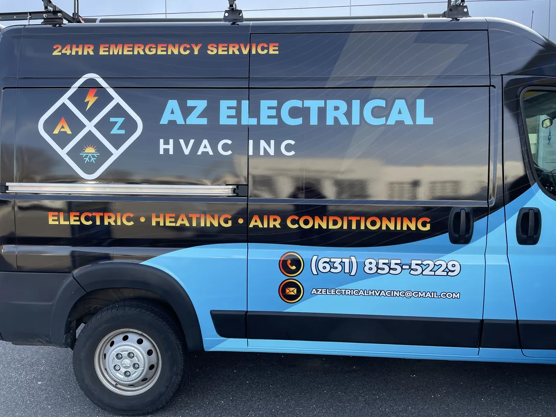 AZ Electrical HVAC service van — side view